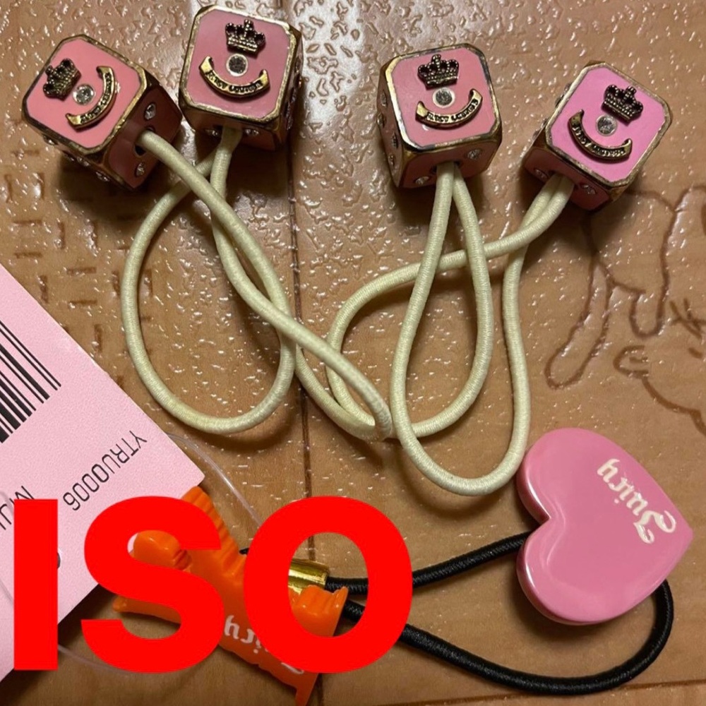 ISO (IN SEARCH OF), DO NOT PURCHASE! Juicy couture dice hair ties